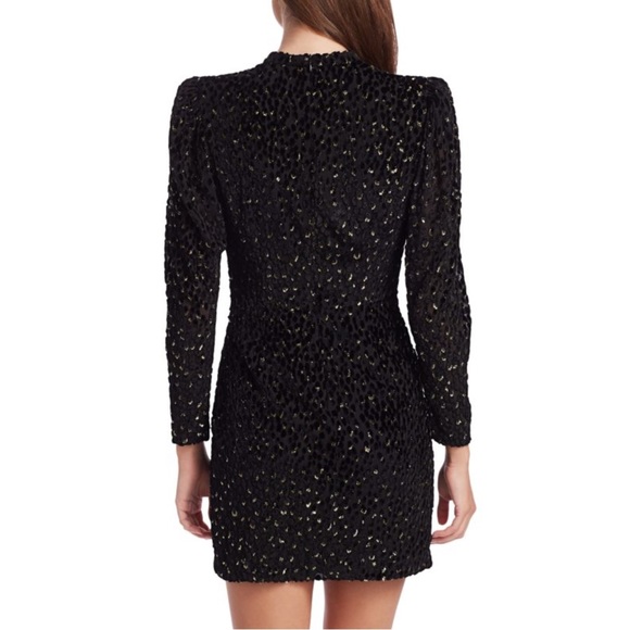 A.L.C. • Jane Metallic Velvet Burnout Mini Dress - Picture 7 of 16